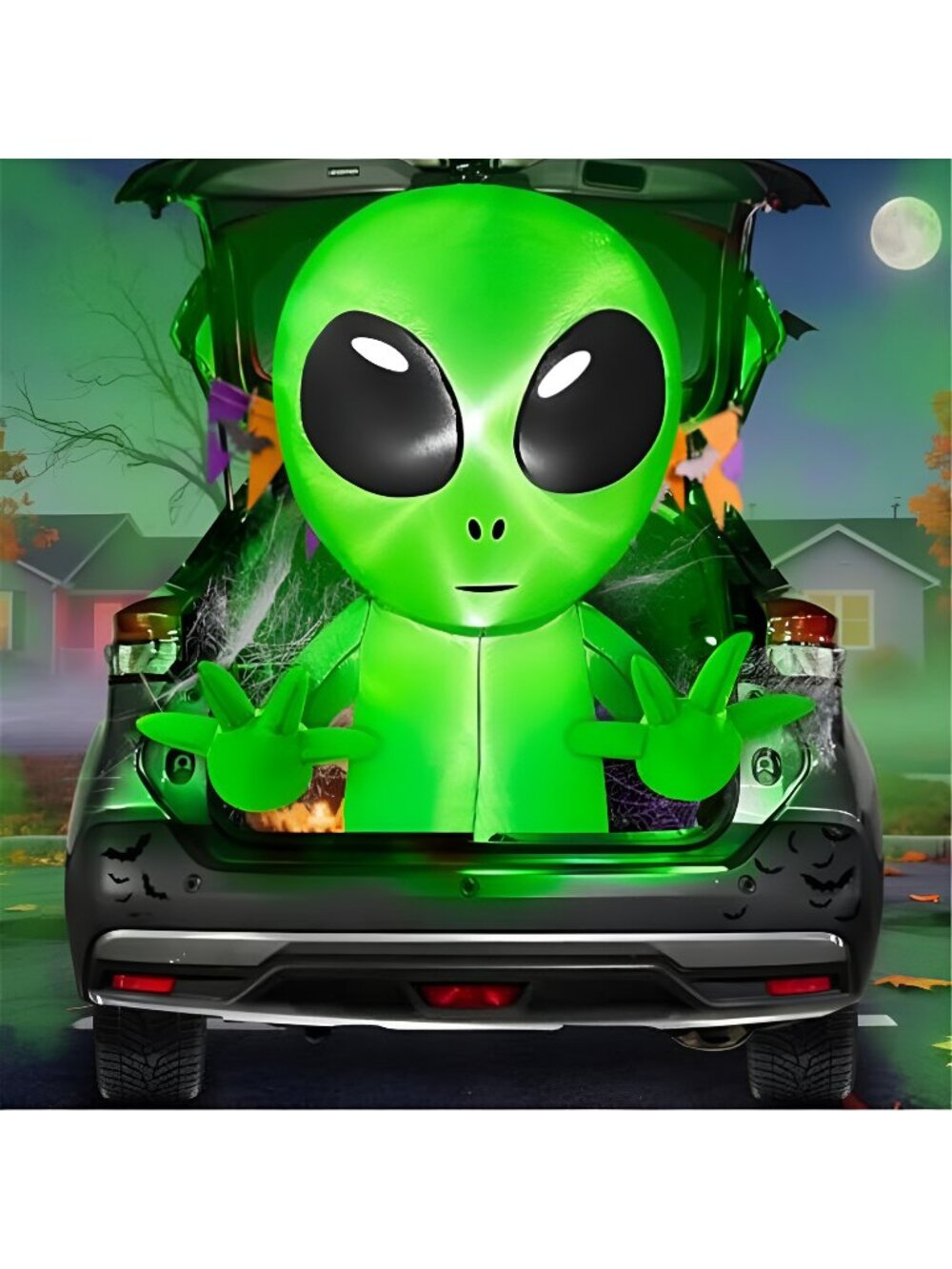 3 Ft Halloween Inflatable Alien Trunk Or Treat Car Decoration